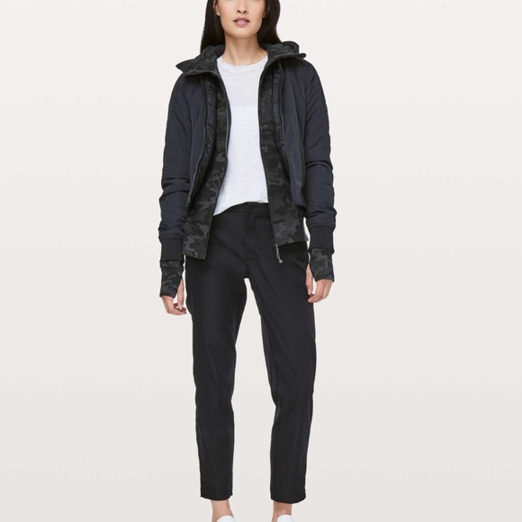 Lululemon Scuba Hoodie *Light Cotton Fleece Incognito Camo Multi Grey - Size 8 - Picture 2 of 5